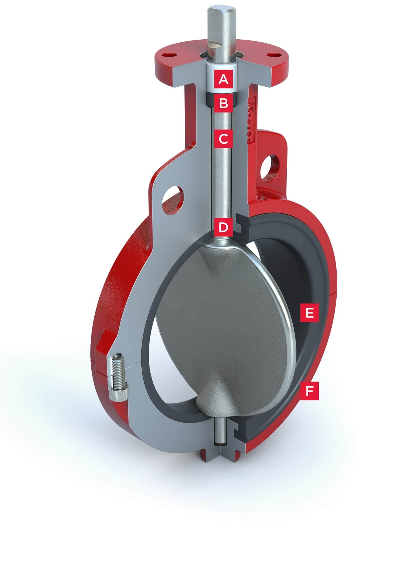 Resilient Seated Butterfly Valve Series 20-21 Features